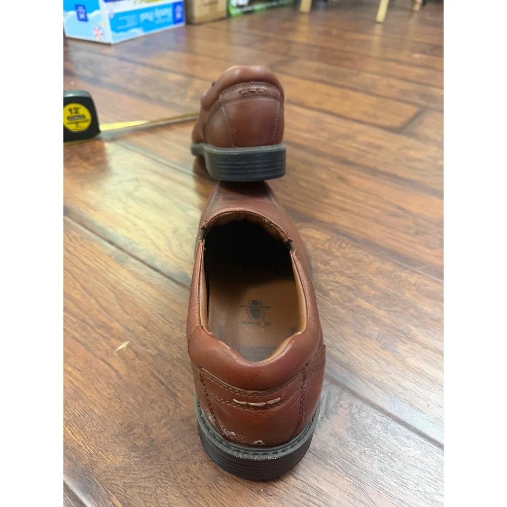 Johnston Murphy XC4 Mens 10M Brown Leather Slip On Loafers Waterproof Comfort